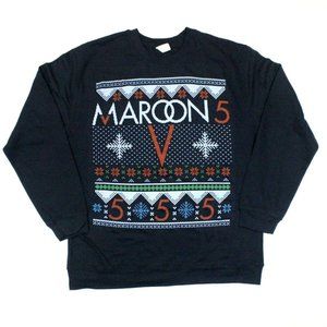 Maroon 5 Snowflake Tacky Ugly Christmas Sweater XL